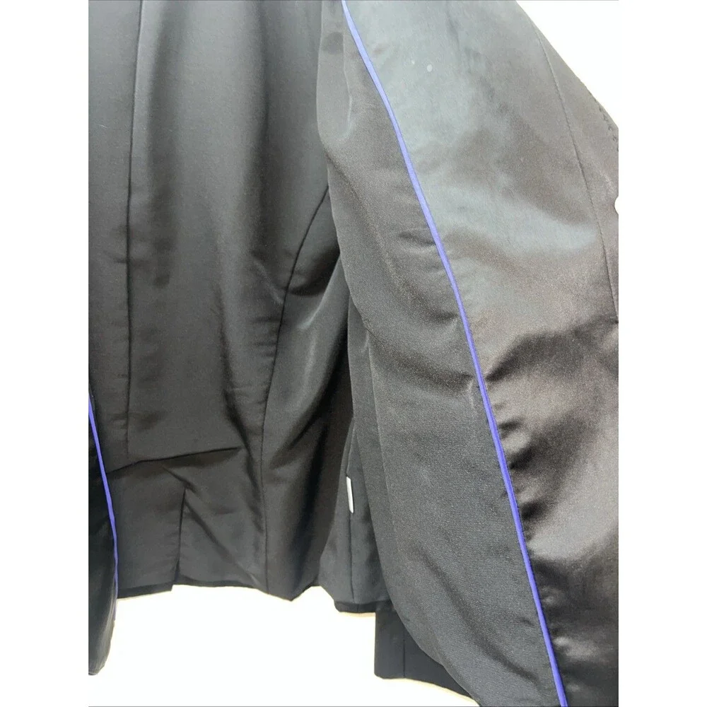 Women’s Victor‎ Alfaro Black Silk Evening Dress Jacket Blazer Size 12